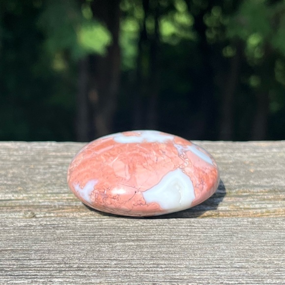 Cotton Candy Agate Palm Stone (Pink Agate) - Picture 2 of 6